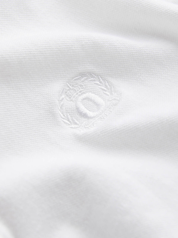 Ombre Clothing Fehér férfi alap póló póló Ombre Clothing