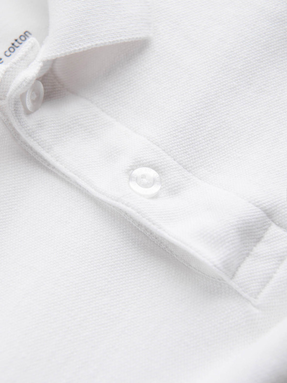 Ombre Clothing Fehér férfi alap póló póló Ombre Clothing