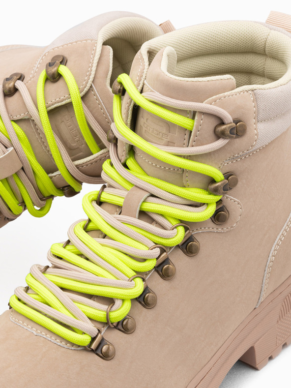 Ombre Clothing Világosbarna férfi téli szabadtéri csizma Ombre Ruházat