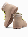 Ombre Clothing Világosbarna férfi téli szabadtéri csizma Ombre Ruházat