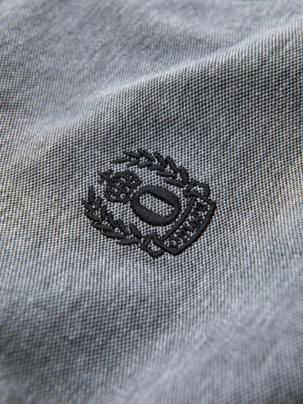 Ombre Clothing Fekete férfi csíkos póló póló Ombre Ruházat