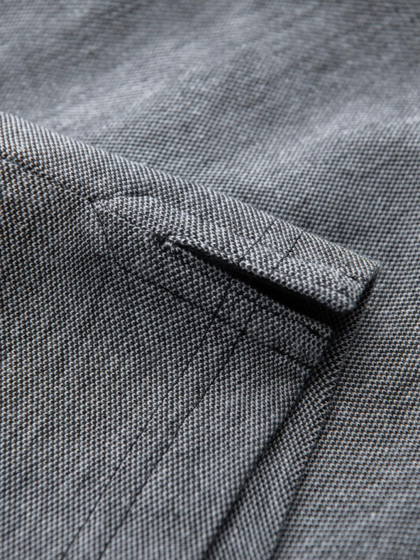 Ombre Clothing Fekete férfi csíkos póló póló Ombre Ruházat