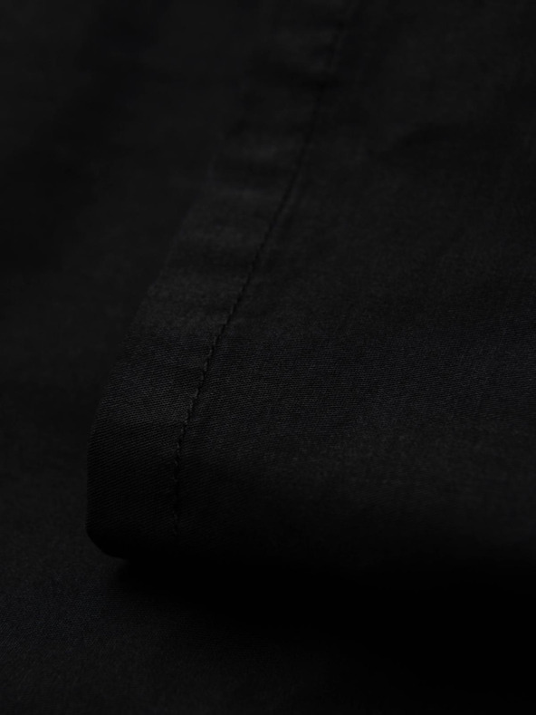 Ombre Clothing Fekete férfi chino nadrág dekoratív övvel Ombre ruházat