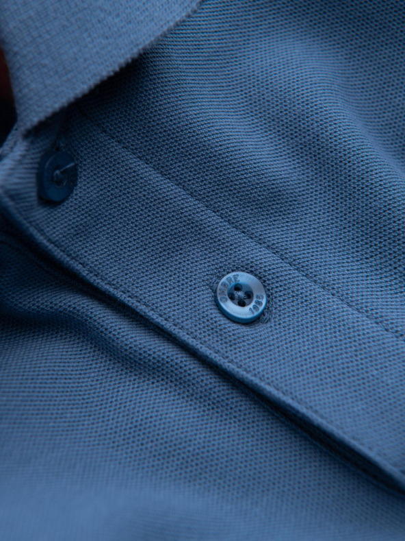 Ombre Clothing Kék férfi alap póló póló Ombre Ruházat