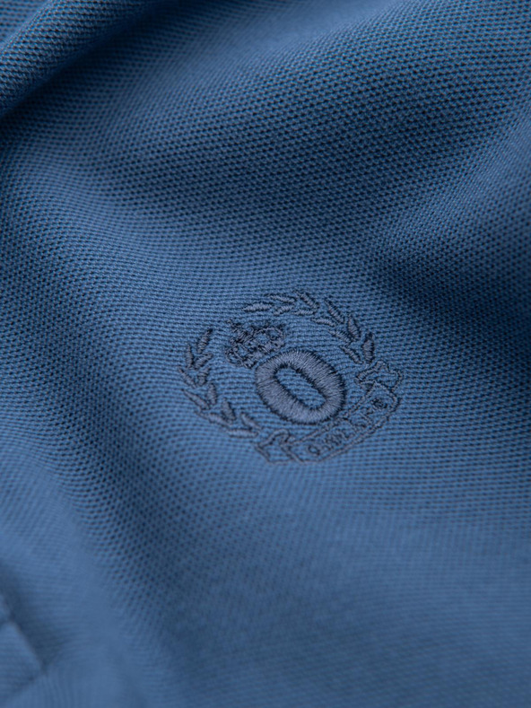 Ombre Clothing Kék férfi alap póló póló Ombre Ruházat