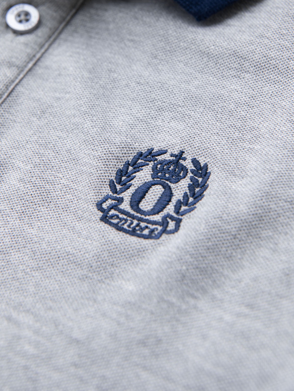 Ombre Clothing Szürke férfi póló póló Ombre Ruházat