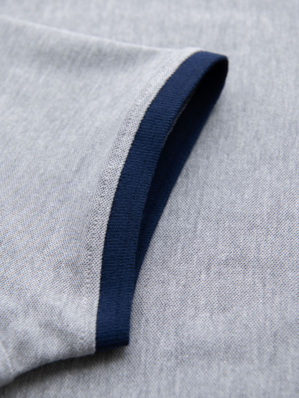 Ombre Clothing Szürke férfi póló póló Ombre Ruházat