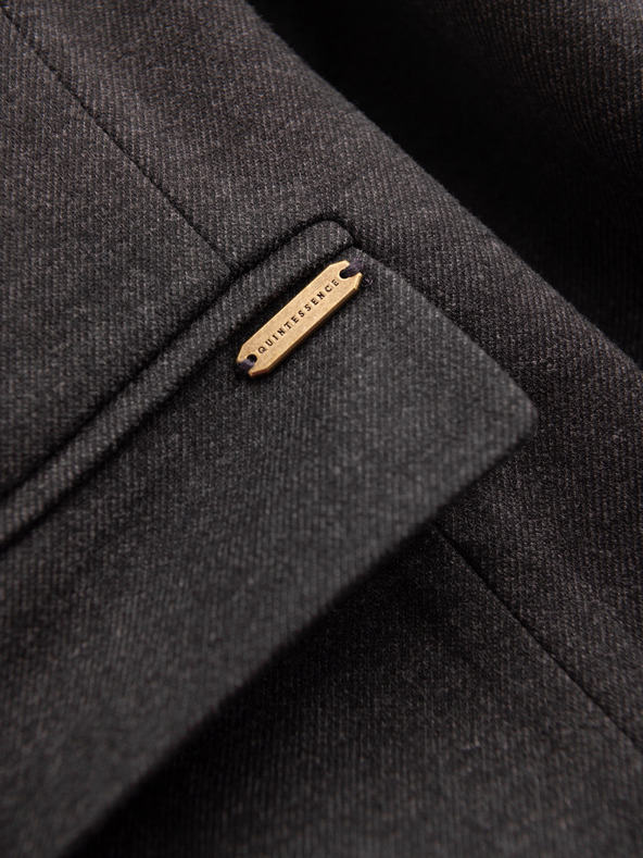 Ombre Clothing Ombre Clothing férfi barna színű kabát állógallérral