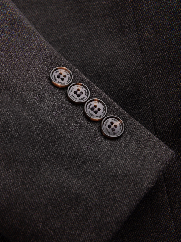 Ombre Clothing Ombre Clothing férfi barna színű kabát állógallérral