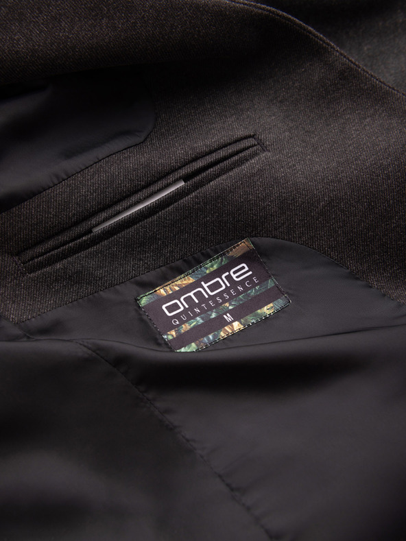 Ombre Clothing Ombre Clothing férfi barna színű kabát állógallérral