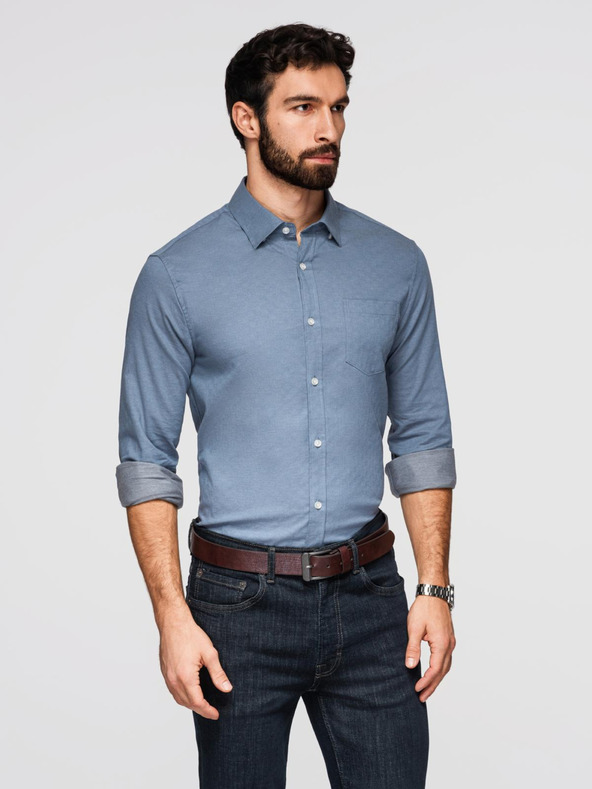 Ombre Clothing Férfi Ombre Clothing SLIM FIT ing OM-SHCS-0174