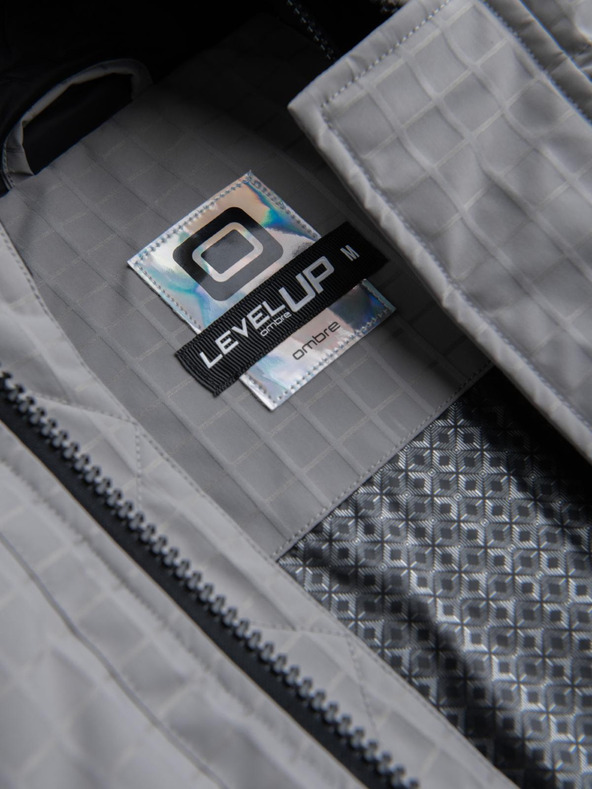 Ombre Clothing Férfi szabadtéri hosszú parka dzseki Ombre ruházat