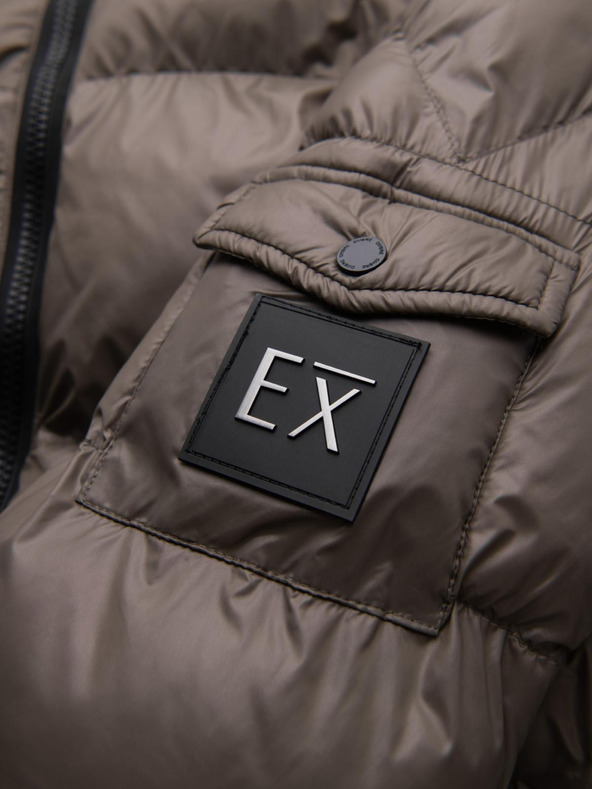 Ombre Clothing Férfi meleg kabát bordázott szegélyekkel Ombre Clothing Ombre Clothing