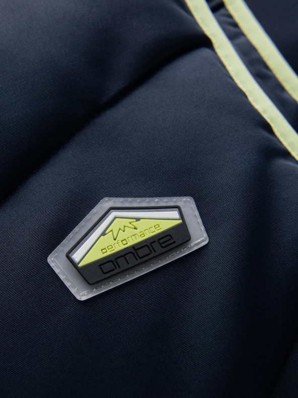 Ombre Clothing Férfi steppelt mellény neon akcentussal Ombre ruházat