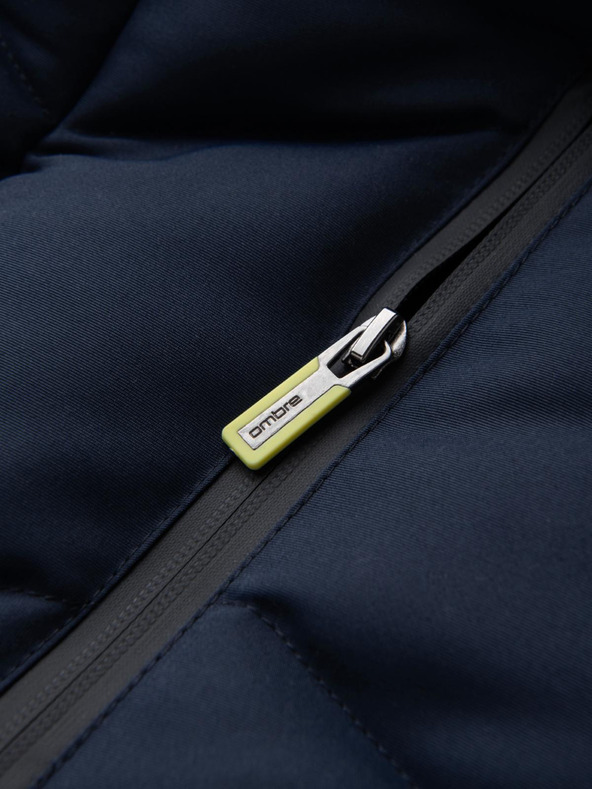 Ombre Clothing Férfi steppelt mellény neon akcentussal Ombre ruházat