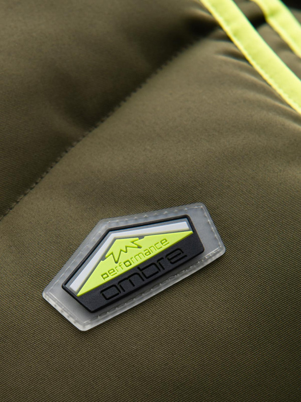 Ombre Clothing Férfi steppelt mellény neon akcentussal Ombre ruházat