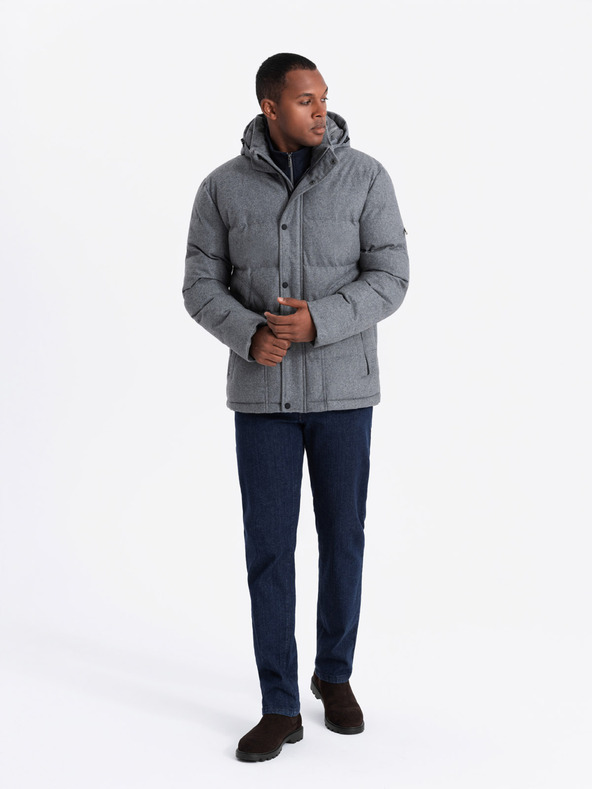 Ombre Clothing Férfi kapucnis dzseki Ombre ruházat