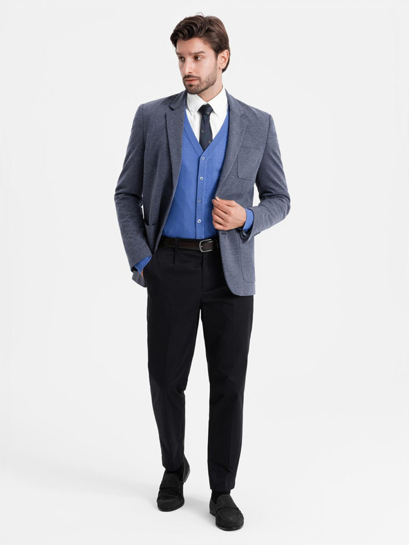 Ombre Clothing Férfi strukturált kötött kötött kötött kabát Ombre ruházat