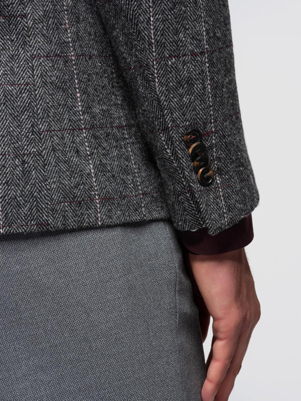 Ombre Clothing Elegáns férfi strukturált kötött dzseki Ombre Clothing