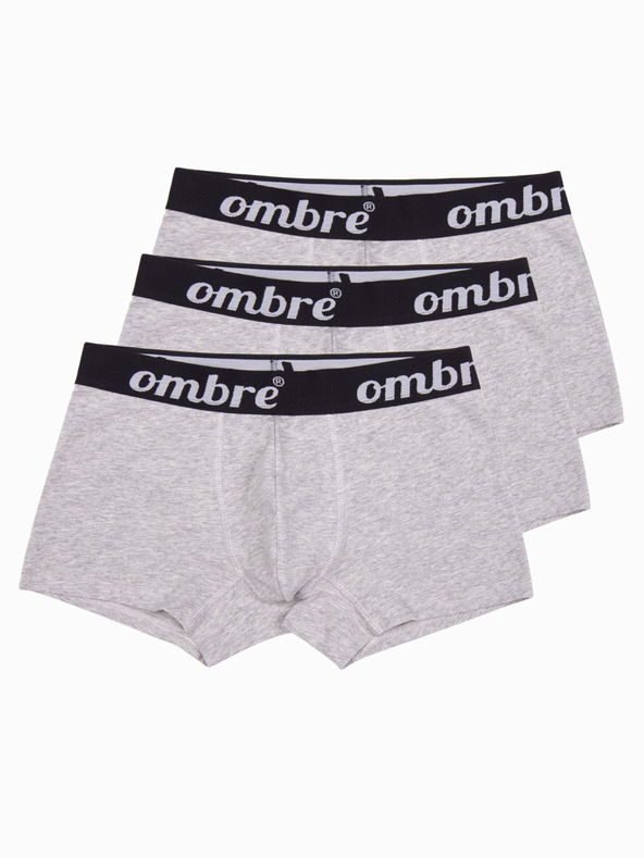 Ombre Clothing Szürke férfi boxeralsó - 3 csomag Ombre ruházat U159