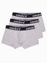 Ombre Clothing Szürke férfi boxeralsó - 3 csomag Ombre ruházat U159