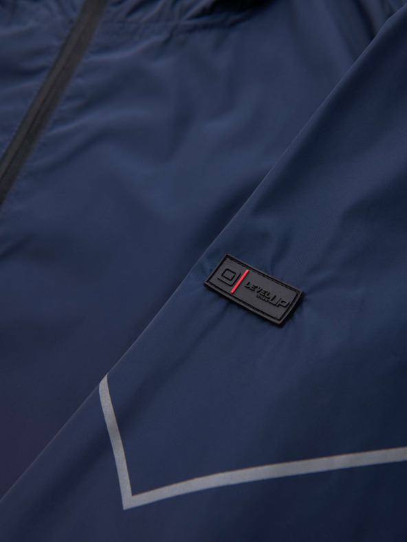 Ombre Clothing Piros és kék férfi sportdzseki az Ombre Clothing-tól