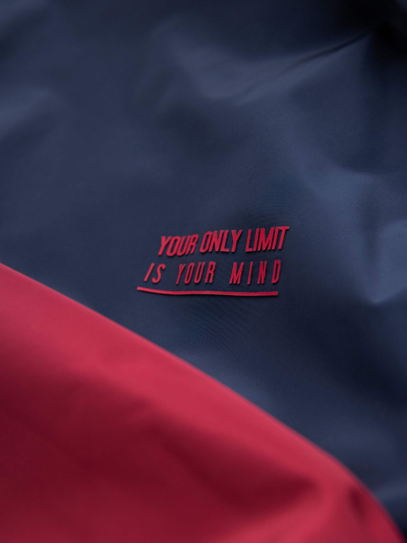 Ombre Clothing Piros és kék férfi sportdzseki az Ombre Clothing-tól