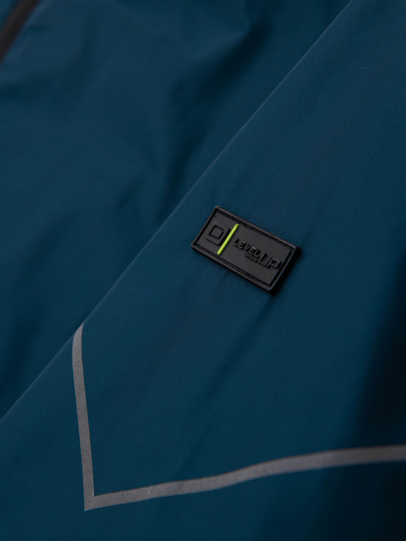 Ombre Clothing Zöld és benzin színű férfi sportdzseki Ombre Clothing