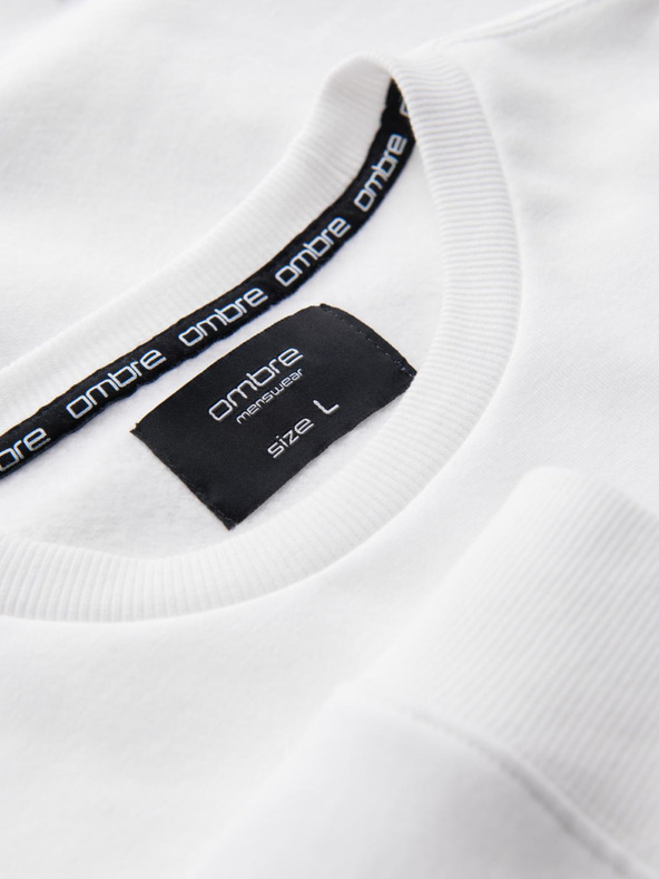 Ombre Clothing Szürke és fehér férfi melegítőfelső Ombre Clothing