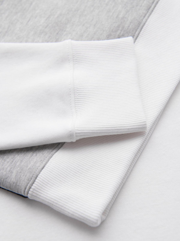 Ombre Clothing Szürke és fehér férfi melegítőfelső Ombre Clothing