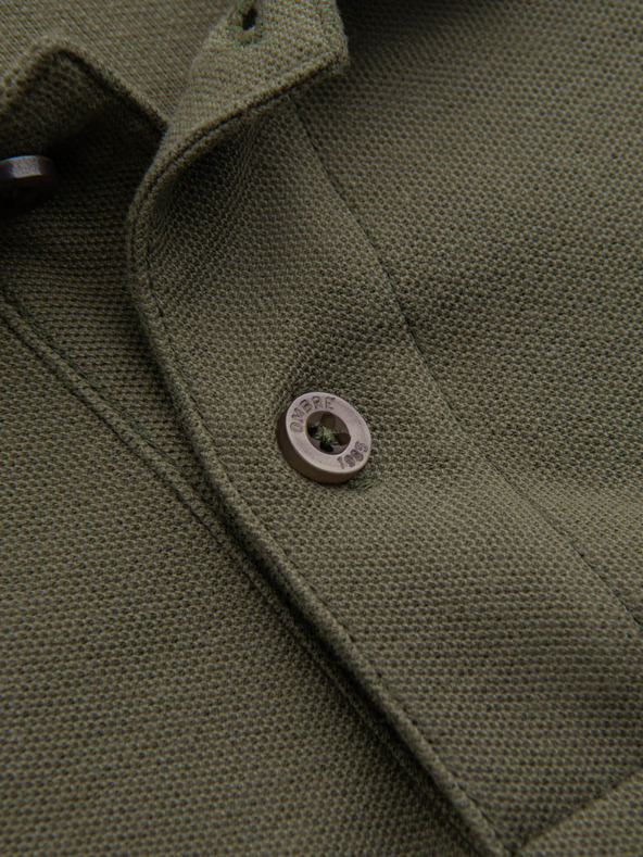 Ombre Clothing Zöld férfi alapvető póló póló Ombre ruházat