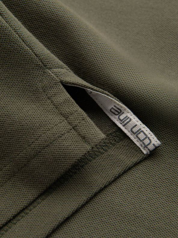 Ombre Clothing Zöld férfi alapvető póló póló Ombre ruházat