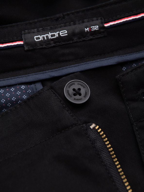 Ombre Clothing Fekete férfi cargo rövidnadrág Ombre ruházat