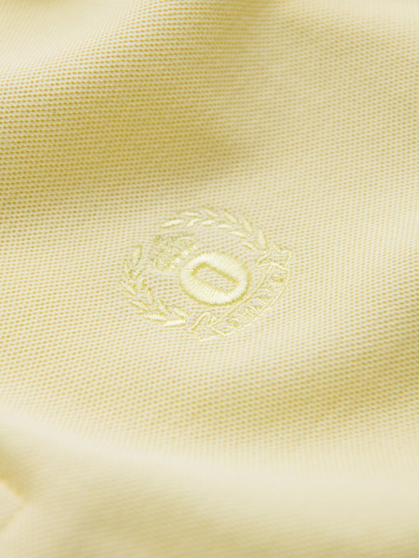 Ombre Clothing Sárga férfi alapvető póló póló Ombre ruházat