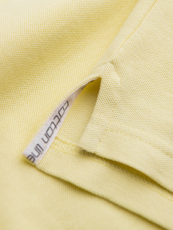 Ombre Clothing Sárga férfi alapvető póló póló Ombre ruházat