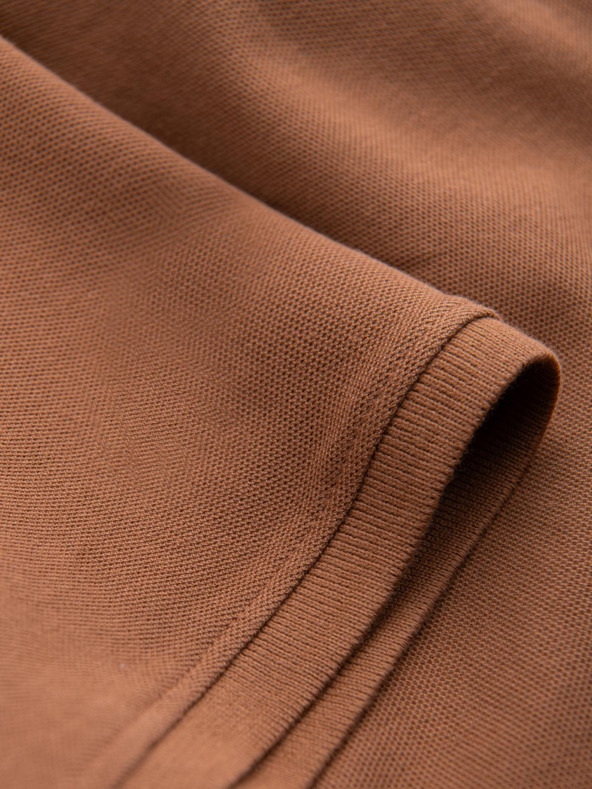 Ombre Clothing Barna férfi alap póló póló Ombre ruházat