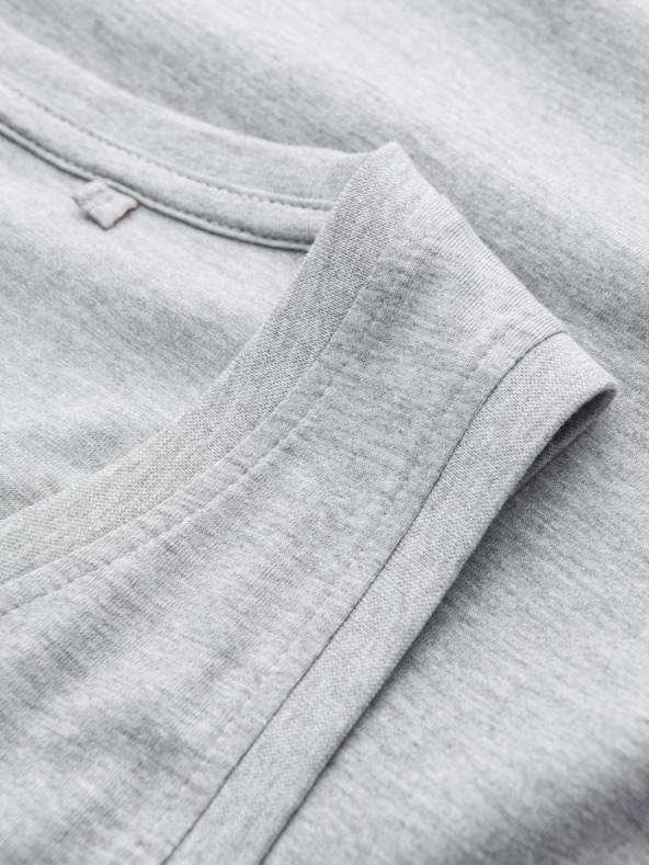 Ombre Clothing Szürke férfi pamut alaptartozék póló Ombre Ruházat