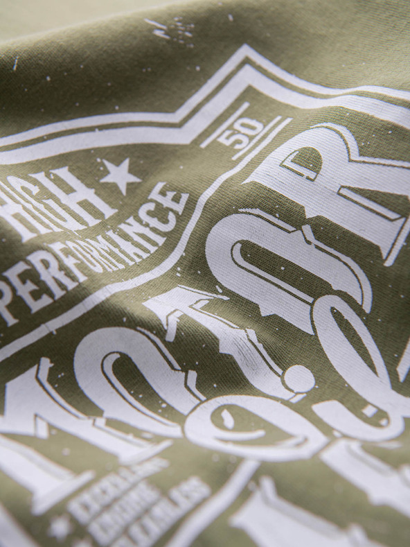 Ombre Clothing Zöld férfi nyomtatott póló Ombre Clothing