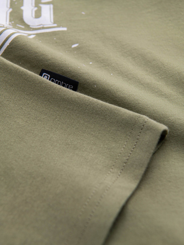 Ombre Clothing Zöld férfi nyomtatott póló Ombre Clothing