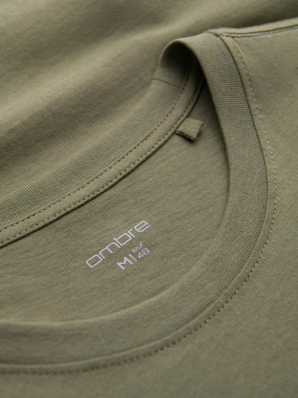 Ombre Clothing Zöld férfi nyomtatott póló Ombre Clothing