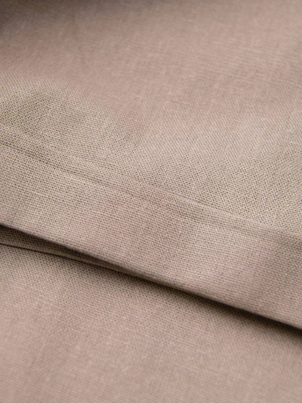 Ombre Clothing Világosbarna férfi chino nadrág vászonnal Ombre Clothing