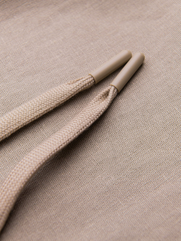 Ombre Clothing Világosbarna férfi chino nadrág vászonnal Ombre Clothing