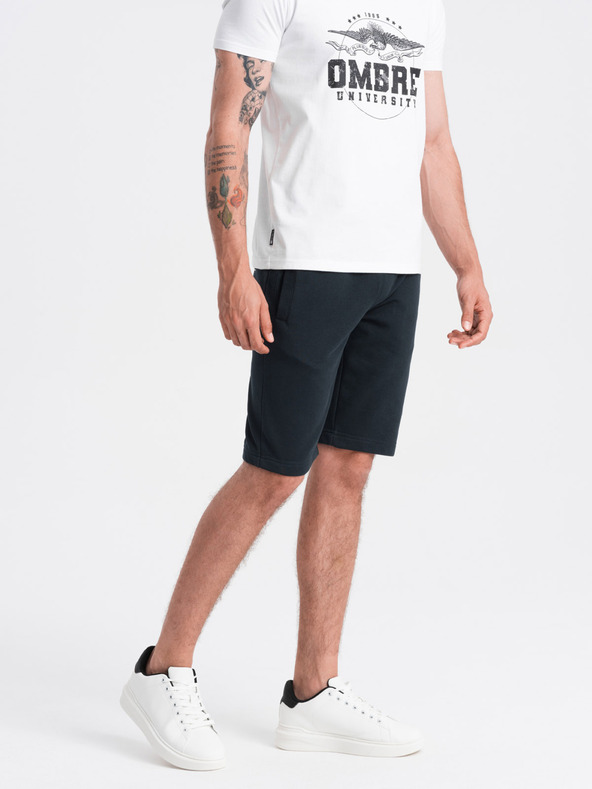 Ombre Clothing Fekete férfi alap tréningnadrág Ombre ruházat