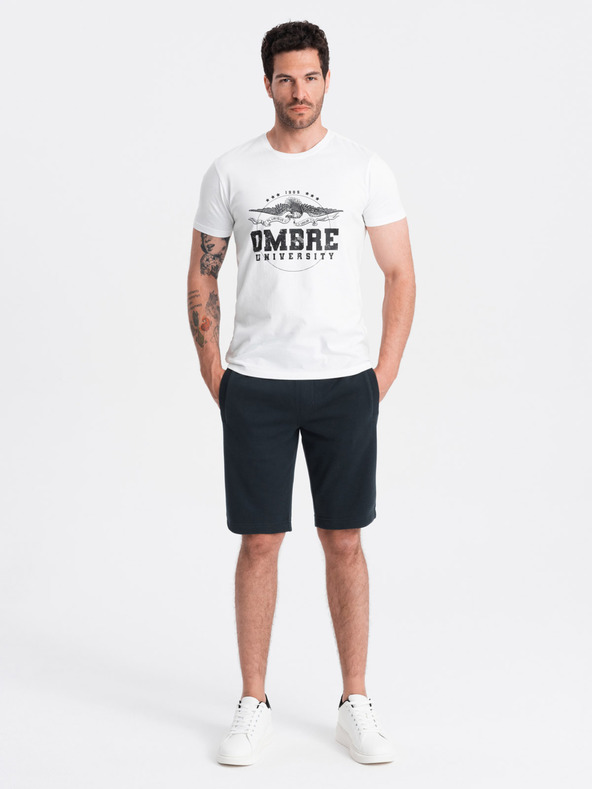 Ombre Clothing Fekete férfi alap tréningnadrág Ombre ruházat