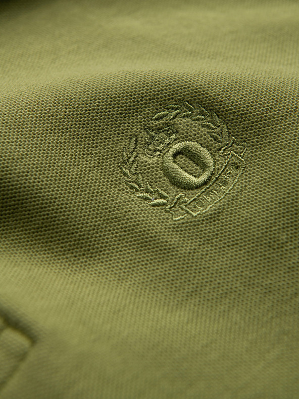 Ombre Clothing Zöld férfi kötött póló póló Ombre Ruházat