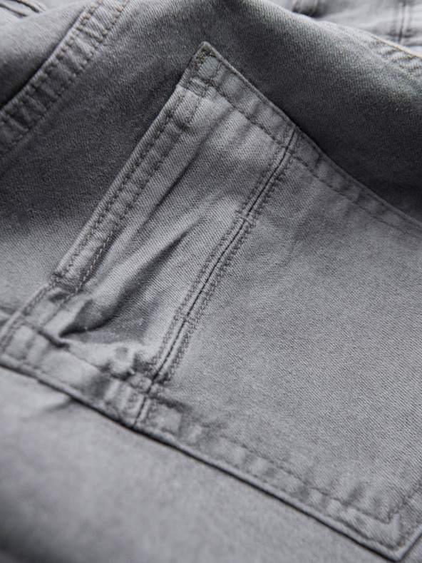 Ombre Clothing Szürke férfi farmer rövidnadrág Ombre ruházat