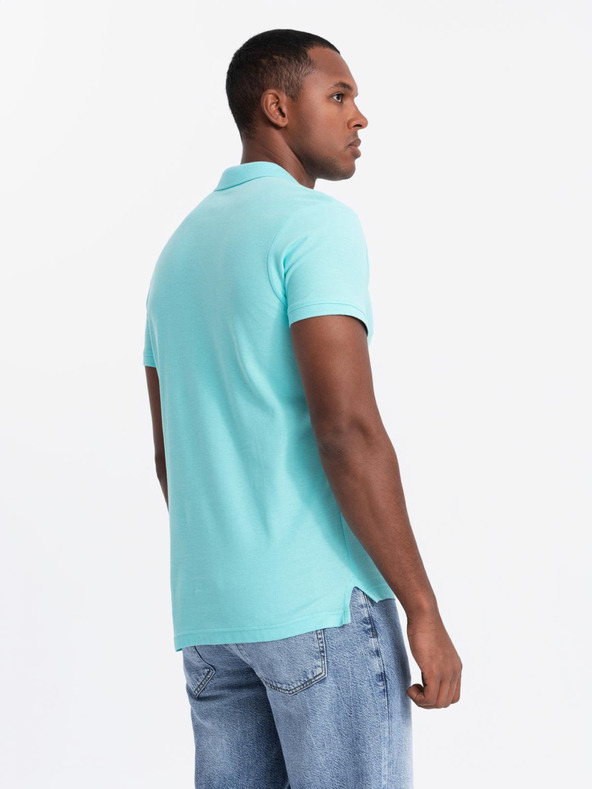 Ombre Clothing Menta férfi alap póló póló Ombre ruházat