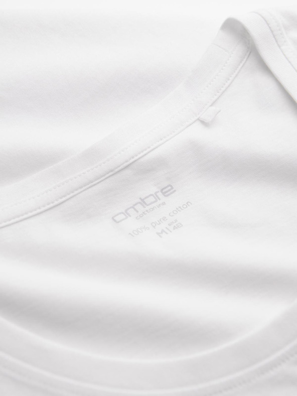 Ombre Clothing Fehér férfi pamut alap tank top Ombre ruházat