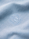 Ombre Clothing Világoskék férfi csíkos póló póló Ombre Ruházat