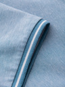 Ombre Clothing Világoskék férfi csíkos póló póló Ombre Ruházat
